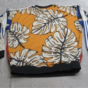 Adidas Multicolor Leaf Print Sweatshirt